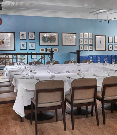 mezzanine private dining at Cinnamon Club