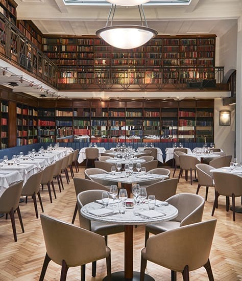 Cinnamon Club Westminster Library Dining Room