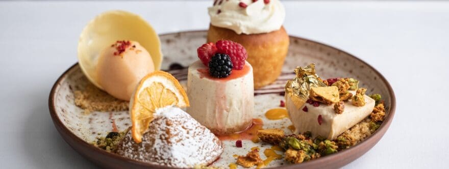 Desserts at Cinnamon Club